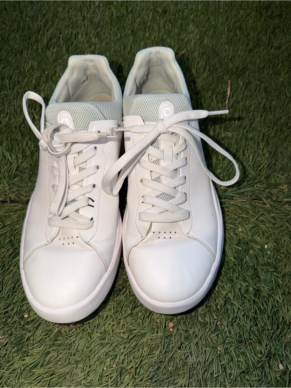 Women's White Low-Top Lace-Up Sneakers
